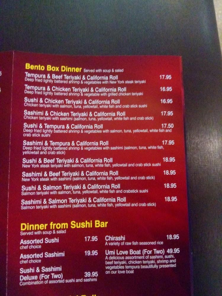 Umi Sushi & Hibachi Grill Menu image 4